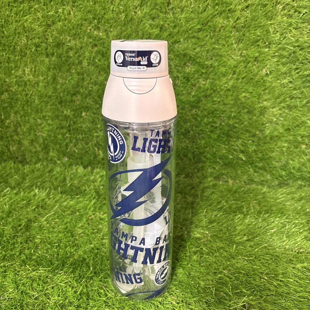 Tervis Tampa Bay Lighting NHL Water Bottle With Straw And Pour 24oz